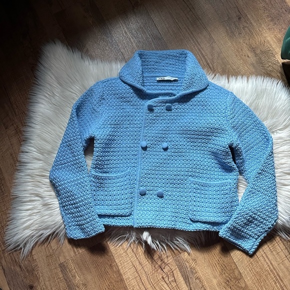 ZARA Collared Button Down Cardigan/Jacket - Picture 6 of 11